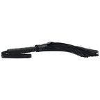 Leather Flogger - Black with Black