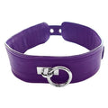 Classic Leather Collar - Purple