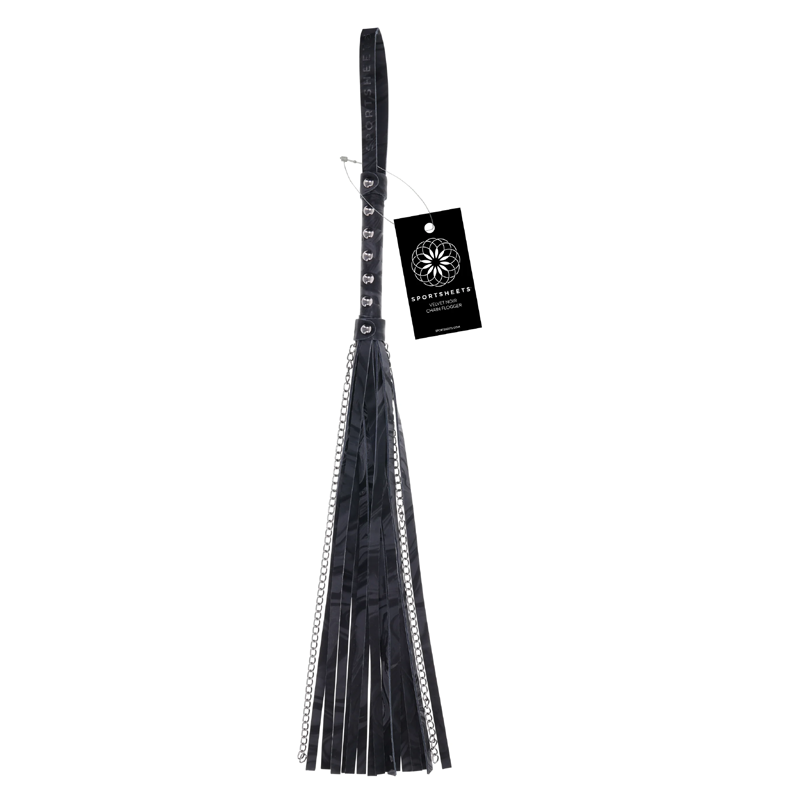 Velvet Noir Chain Flogger
