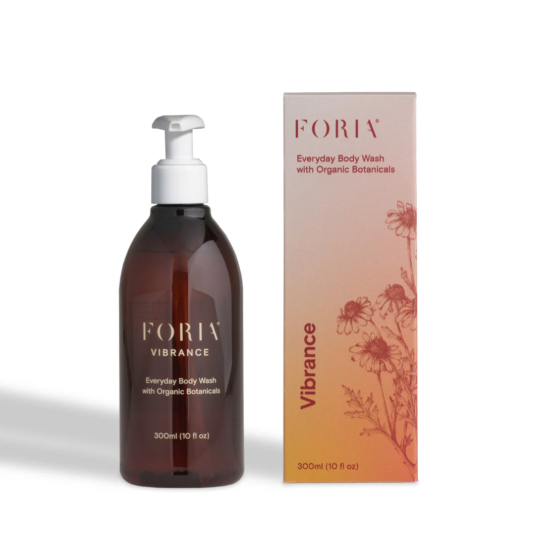 FORIA Body Wash with Organic Botanicals 300ml / 10oz