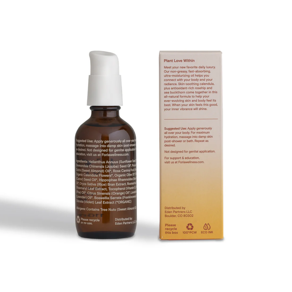FORIA Luxury Body Oil with Organic Botanicals 116ml / 3.9oz