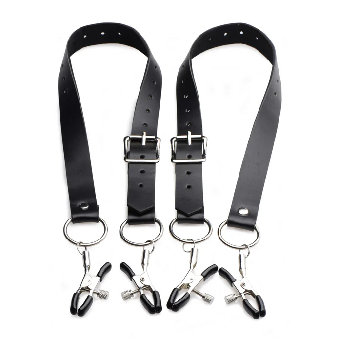Labia Spreader Straps w Clamps