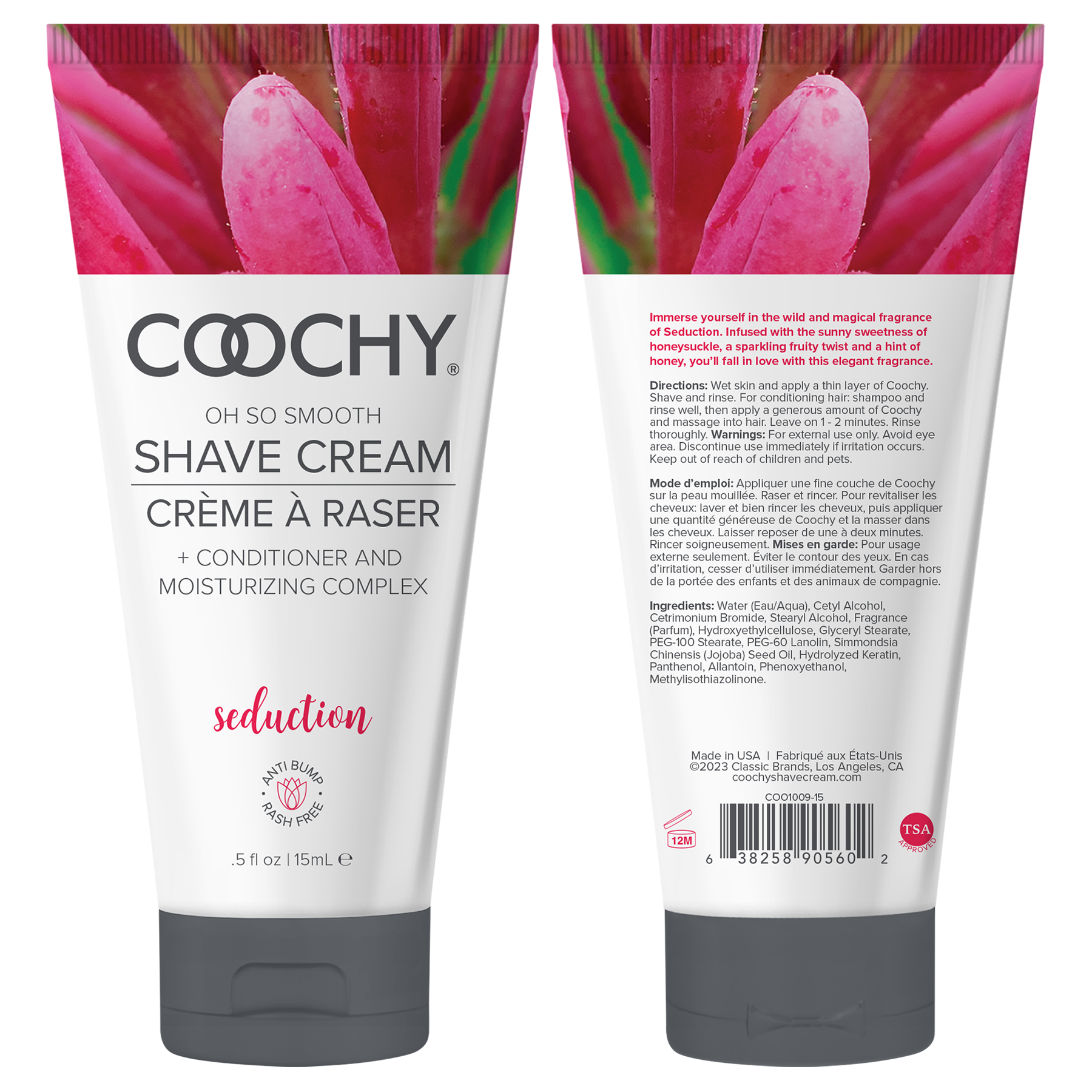 Coochy Shave Cream - SEDUCTION tube 0.5 fl oz | 15 mL