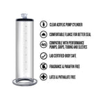 Performance - 9" x 2.5" Penis Pump Cylinder - Clear