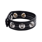 Speed Snap Leather Cock Ring
