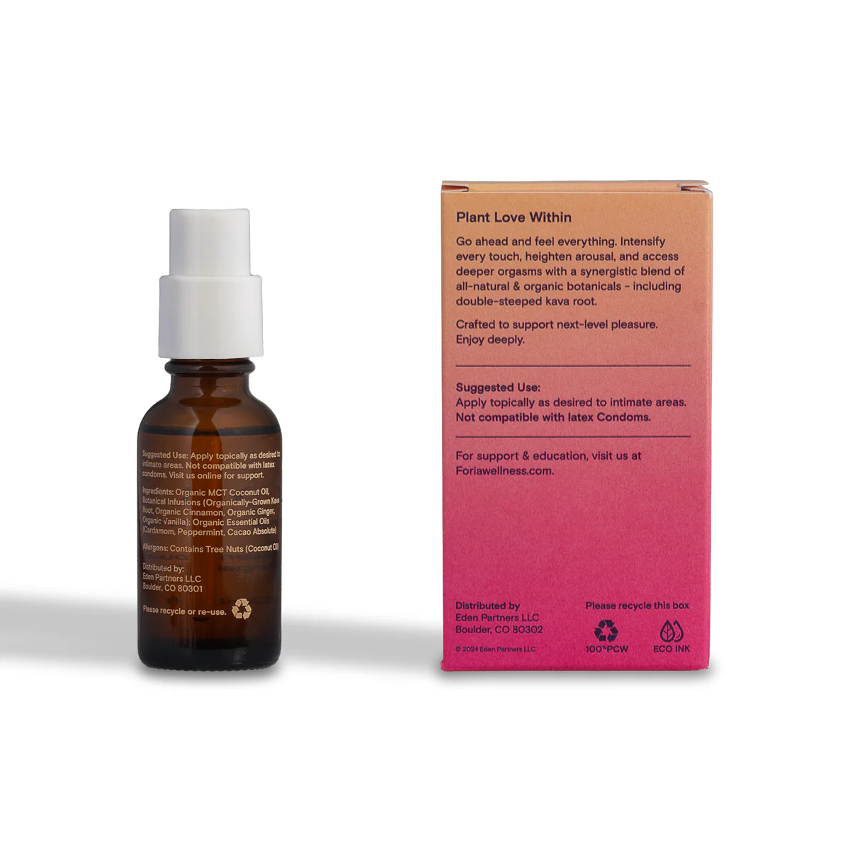 FORIA Intimacy Awaken Vest Selling Female Arousal Oil with Organic Botanicals  30ml / 1oz