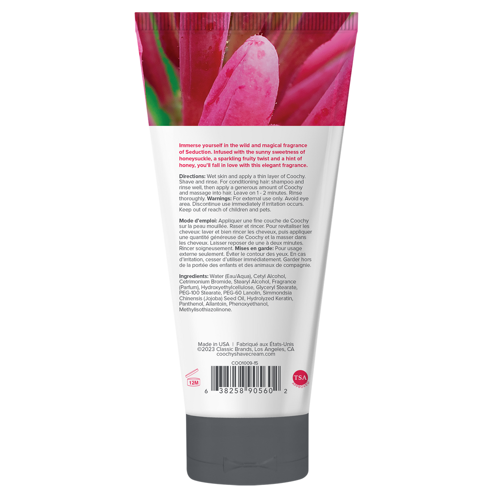 Coochy Shave Cream - SEDUCTION tube 0.5 fl oz | 15 mL