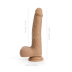 3in1 Vib/Thrust/Rotating 8" Dildo Idalis - Honey Play Box