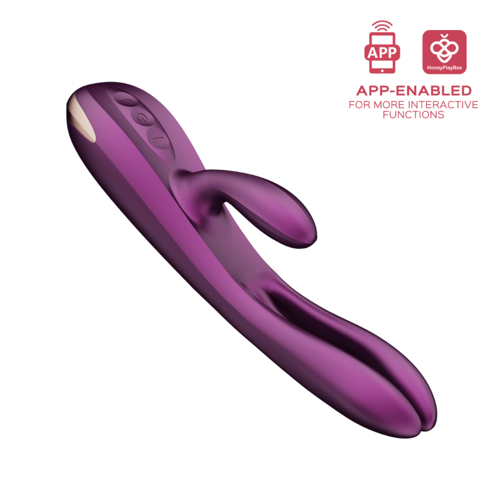 Vaginal Temp & Menstrual Tracking Terri App-Enabled G-Flicking Rabbit Honey Play Box