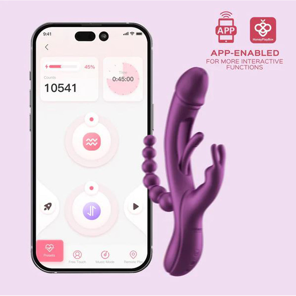 App-Enabled Kinky Fingers Rabbit Trilux Honey Play Box