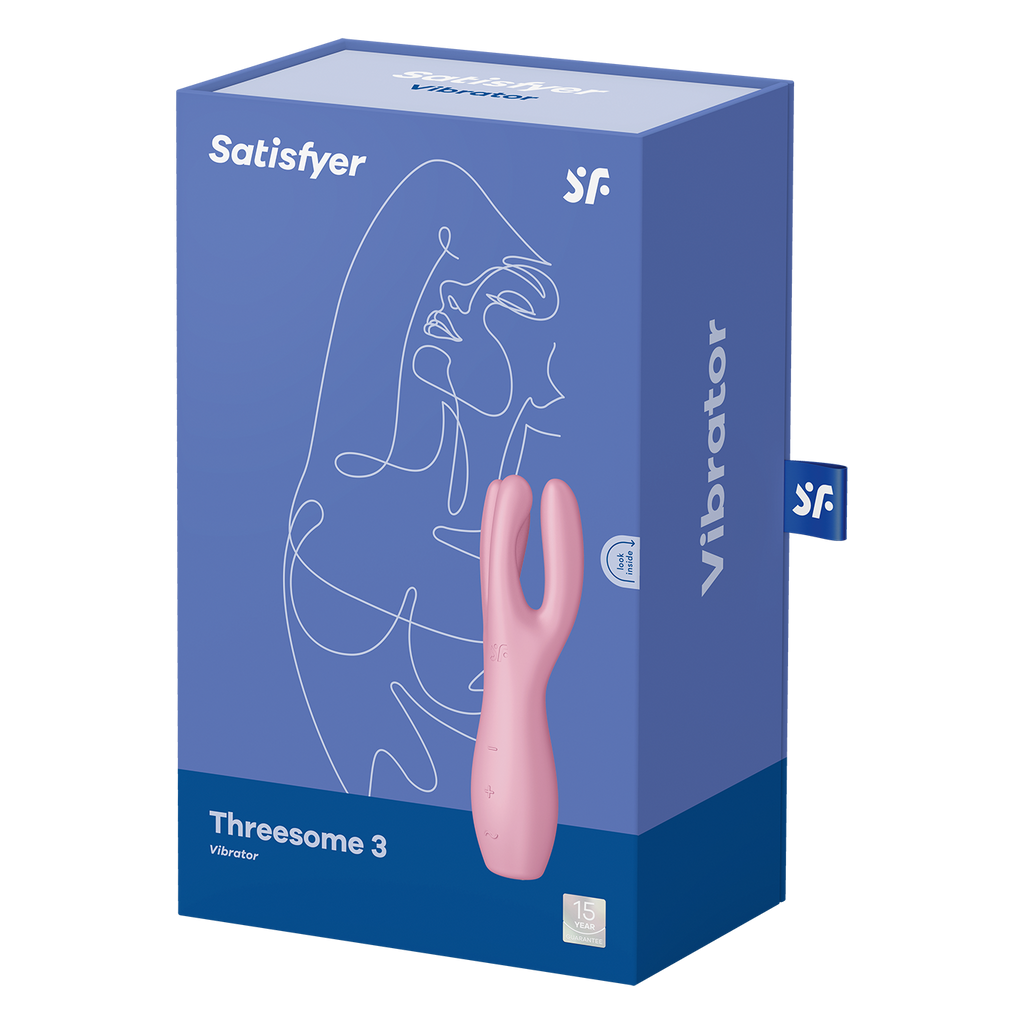 3X Pleasure Vibrator Threesome 3 - Pink