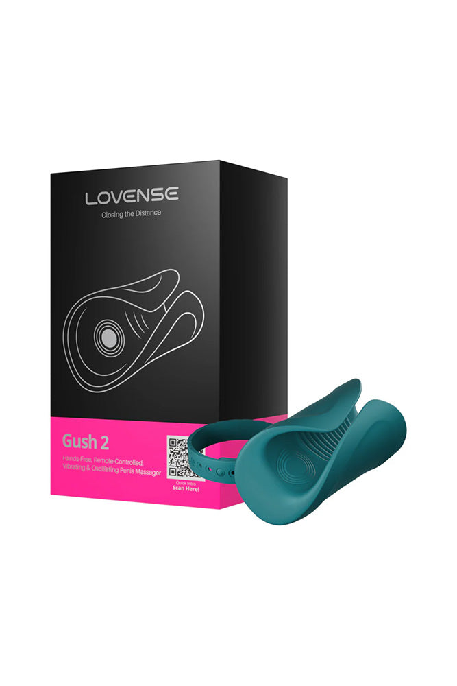 Lovense Gush 2 (Hands-free, remote-controlled vibrating & oscillating penis massager, for edging and prolonged stamina training)