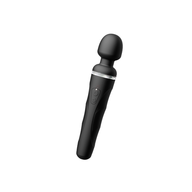 DOMI 2 PROGRAMMABLE WAND - LOVENSE BLACK (Clitoral & G-Spot Stimulation. In-App Video & Message Chat. Give your partner control.  Lovense Location Safe)