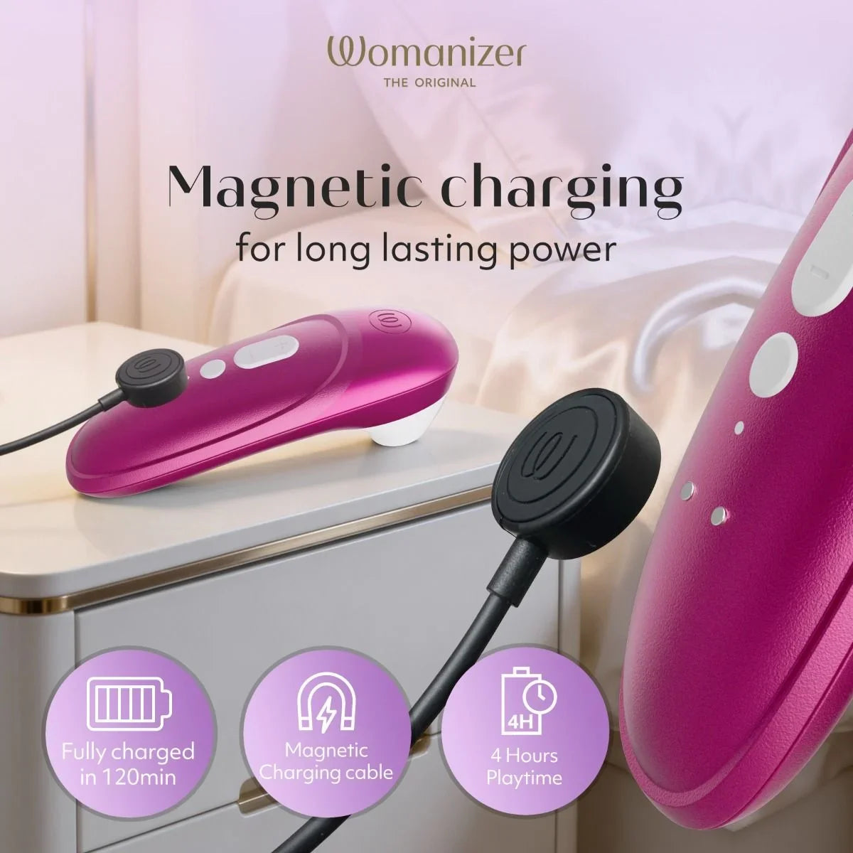 Womanizer Pro - Vibrant Pink