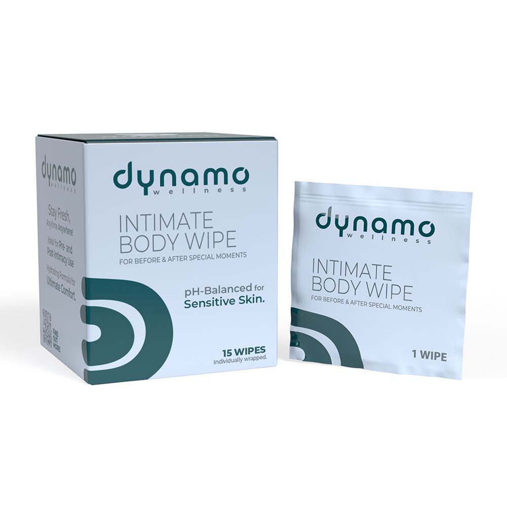 pH-Balanced Body Wipes Dynamo Wellness - 15 Pack
