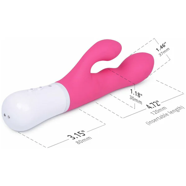 NORA BLUETOOTH RABBIT VIBRATOR - (Clitoral & G-Spot Stimulation. Lovense Location Safe App – Control Vibrations from Afar on Video Chat)