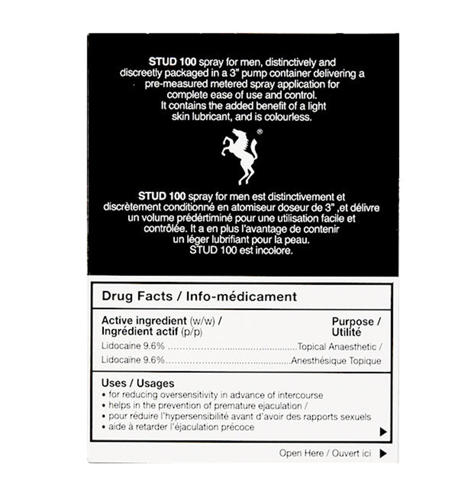 STUD 100 Lidocaine Last Longer Spray For Men 12g